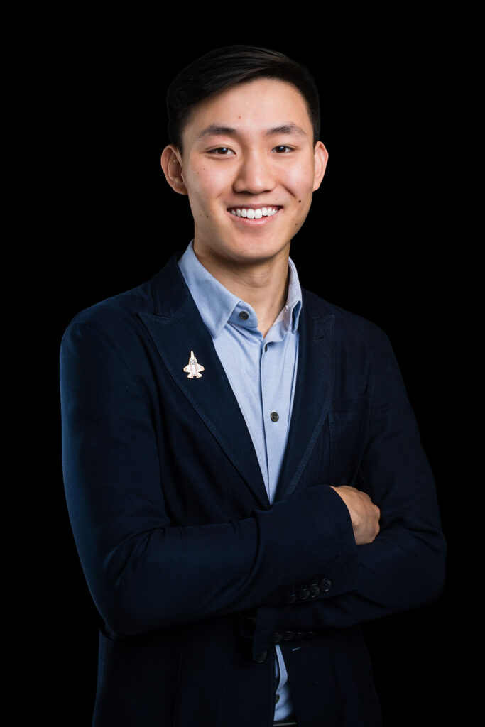 An executive headshot of Aaron Guo, co-founder and Chief Technology Officer (CTO) of Hybron. Hybron is an innovator in advanced composite materials for civilian and military applications.