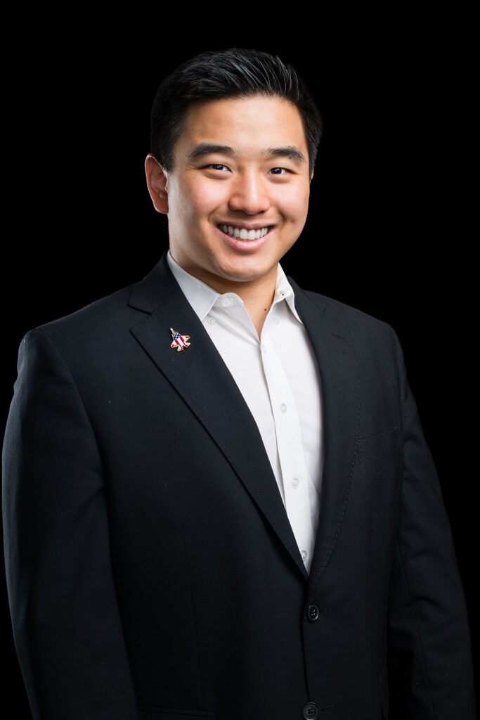 An executive headshot of Brennan Lieu, co-founder and Chief Executive Officer (CEO) of Hybron. Hybron is an innovator in advanced composite materials for civilian and military applications.